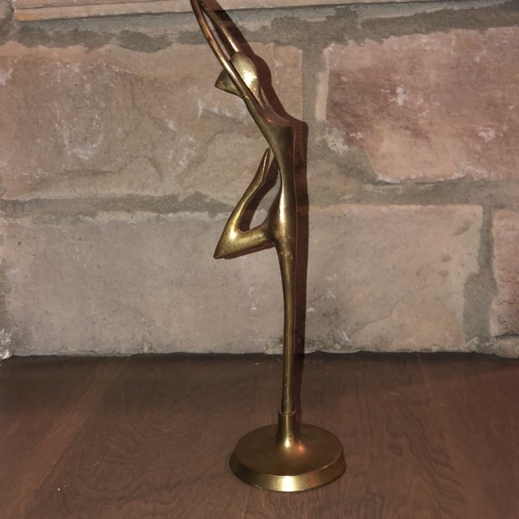 Vintage brass ballerina dancer - Picture 4 of 4